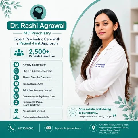 drrashipsychiatrist Instagram post about Mental health clinic team