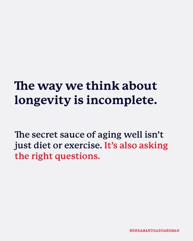 drsamanthaboardman Instagram post about Emotional wellbeing and aging