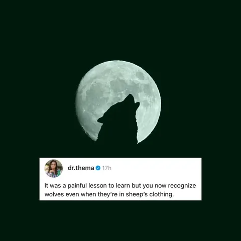 dr.thema Instagram post about Discernment