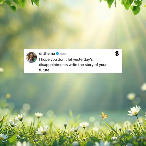 dr.thema Instagram post about Hope after disappointment