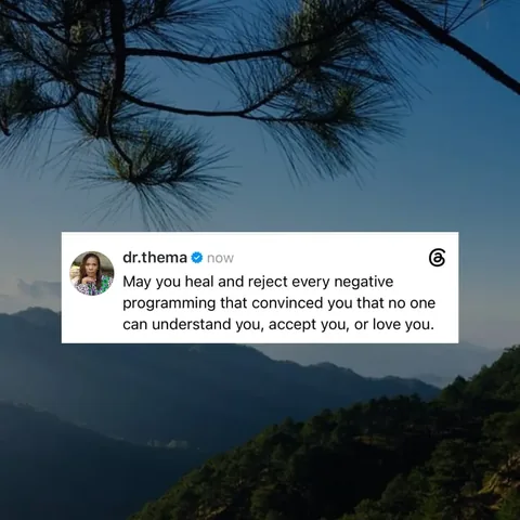 dr.thema Instagram post about Healing and self worth
