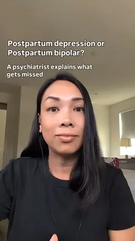 drvaniamanipod Instagram post about Postpartum depression and bipolar screening