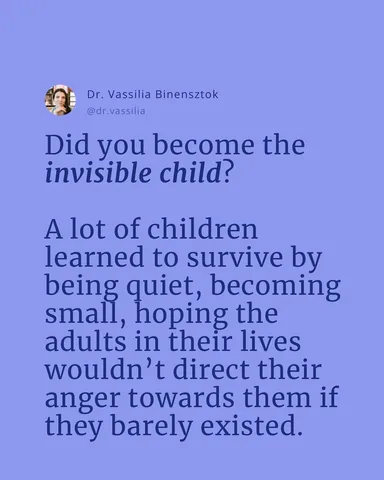 dr.vassilia Instagram post about Invisible child pattern