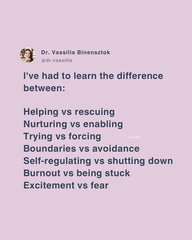 dr.vassilia Instagram post about Emotional discernment