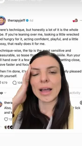 dr.vassilia Instagram post about Therapy Jeff discussion