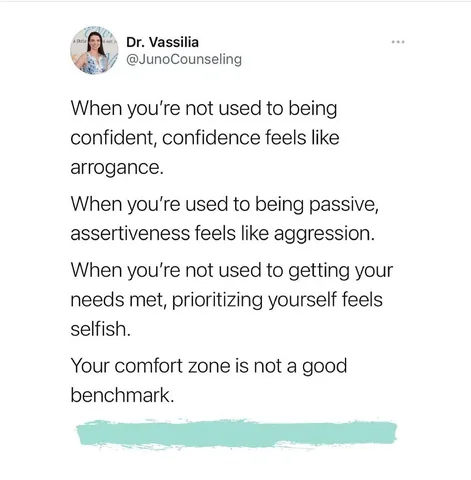 dr.vassilia Instagram post about Boundary setting