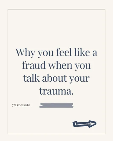 dr.vassilia Instagram post about Trauma validation