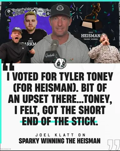 dudeperfectgaming Instagram post about Heisman voting