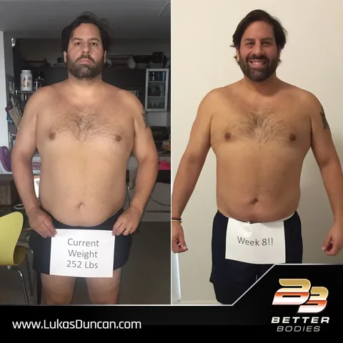 duncanlukas Instagram post about Client fitness transformation