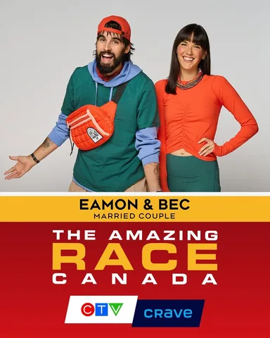 eamonandbec Instagram post about Amazing Race Canada contestant introduction
