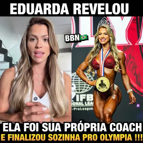 eduardabeezerra Instagram post about Self coached Olympia preparation