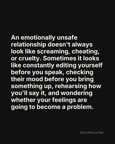 ektadb_speaks Instagram post about Relationship feelings