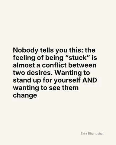 ektadb_speaks Instagram post about Self advocacy in relationships
