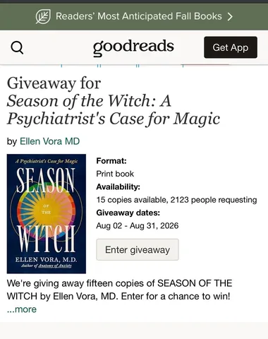 ellenvoramd Instagram post about Book giveaway