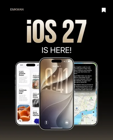 emkwan Instagram post about IOS 27 features