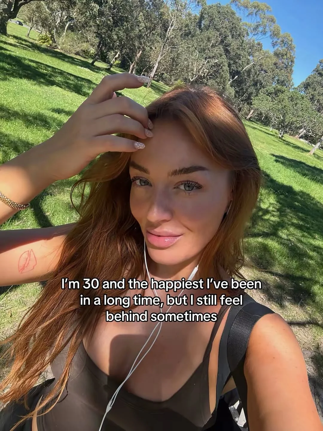emmalouisie Instagram post about Happiness and life challenges