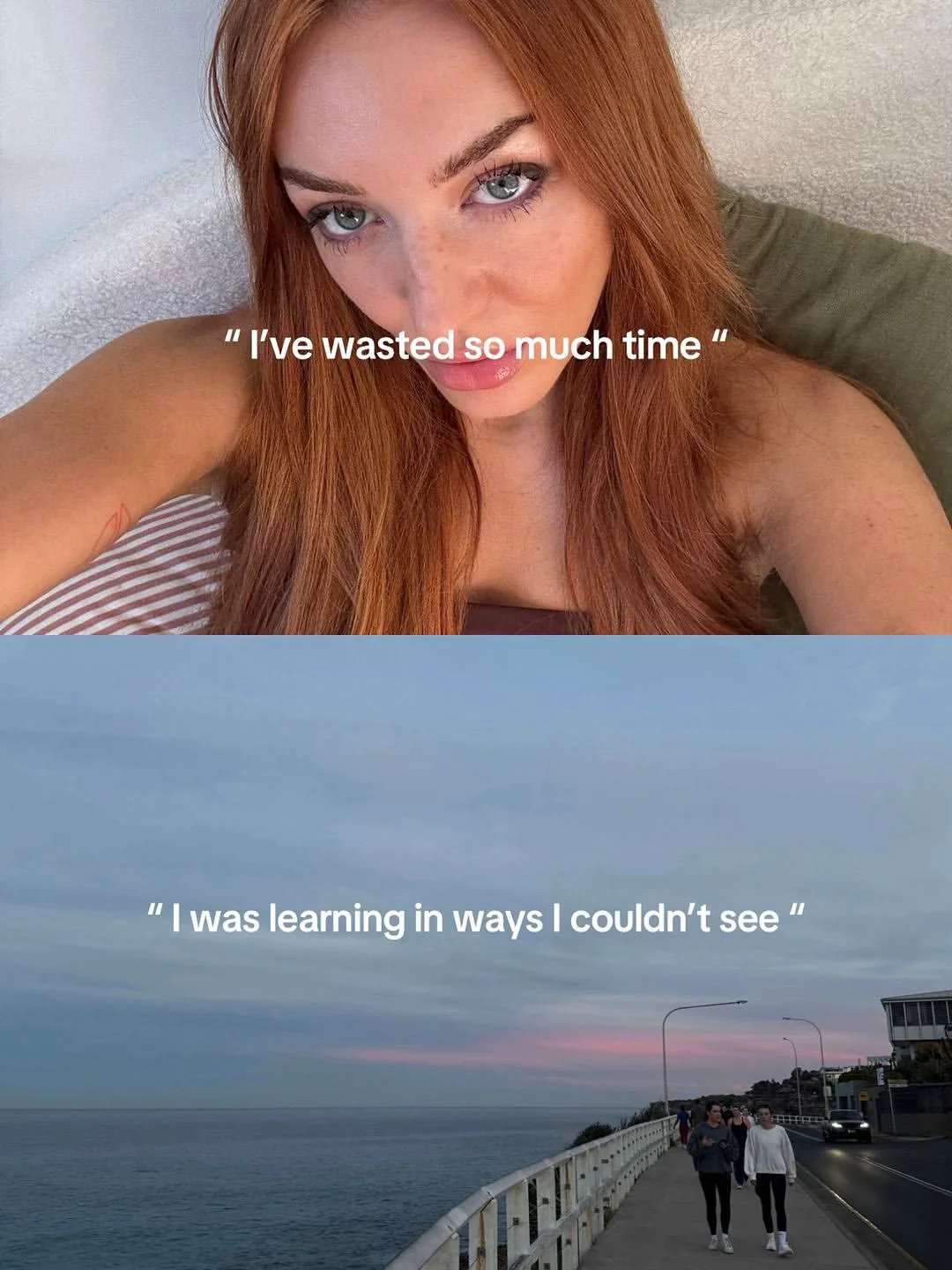 emmalouisie Instagram post about Perfectionism and happiness