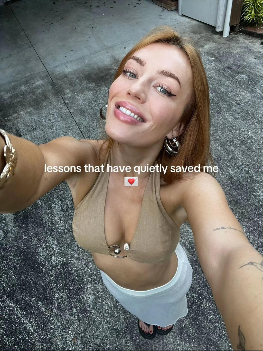 emmalouisie Instagram post about Wellbeing and self acceptance