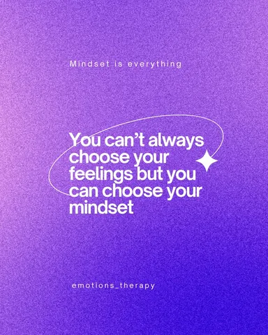emotions_therapy Instagram post about Mindset and coping