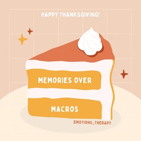 emotions_therapy Instagram post about Eating disorder recovery during holidays
