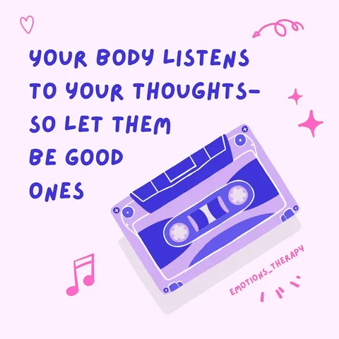 emotions_therapy Instagram post about Positive thinking