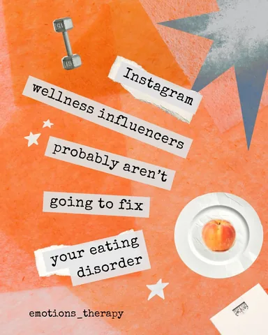 emotions_therapy Instagram post about Eating disorder awareness