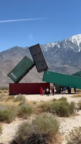 emptynesters_hittheroad Instagram post about Desert X installation