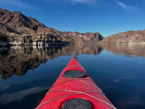 emptynesters_hittheroad Instagram post about Colorado River kayaking