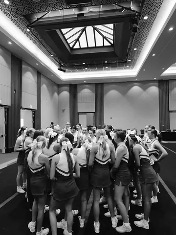 ericapatten Instagram post about Cheer camp experience