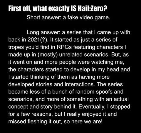 essgeecie Instagram post about Hail:Zero