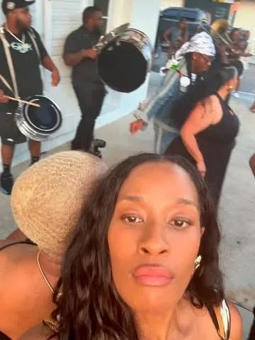 essiegolden Instagram post about Essence Fest travel experience