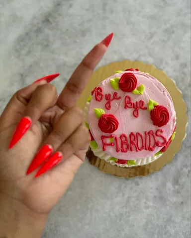 essiegolden Instagram post about Fibroid health journey