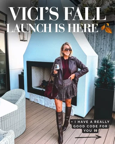 everyday_abby Instagram post about Vici fall fashion launch