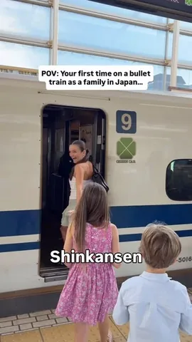 familyfizz Instagram post about Shinkansen travel