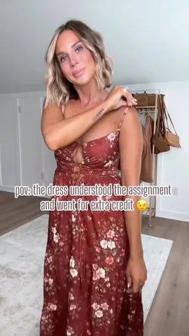 fashionablyhilaryl Instagram post about Statement occasion dress