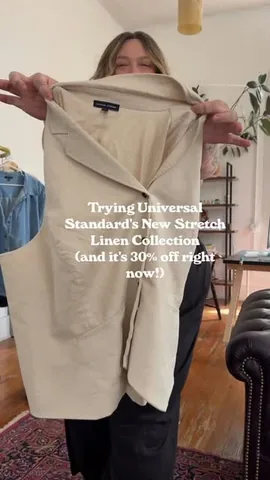 fatgirlflow Instagram post about Stretch linen clothing