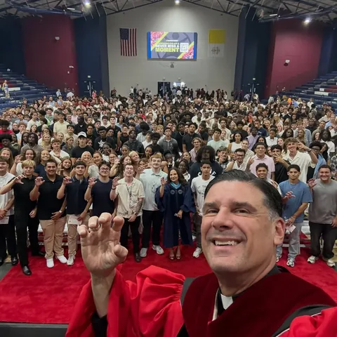 fathercapo Instagram post about University convocation