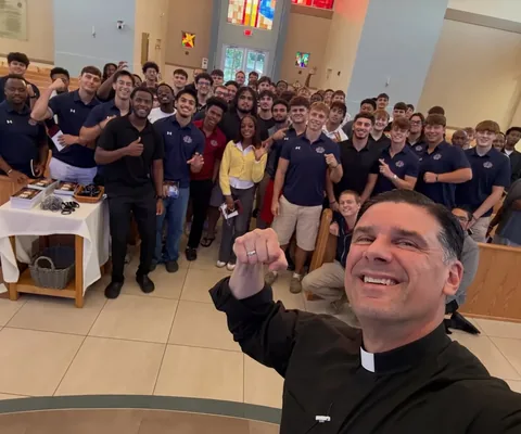 fathercapo Instagram post about Campus ministry