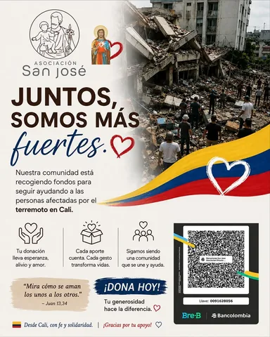 father.jero Instagram post about Earthquake relief fundraising