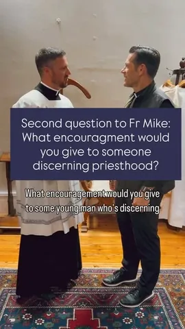 fathermikeschmitz Instagram post about Priesthood vocation