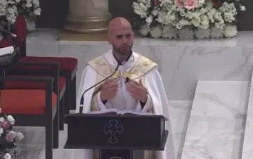 father_simon Instagram post about Christian homily
