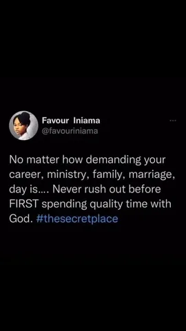 favouriniama Instagram post about Devotion and prayer