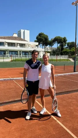 fernemccann Instagram post about Tennis travel experience