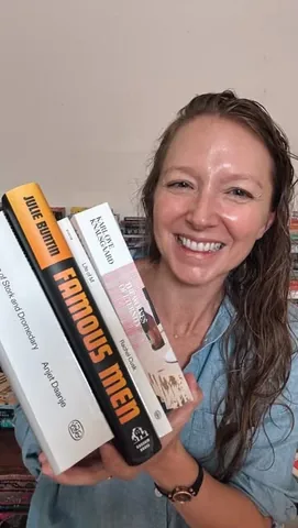 fictionmatters Instagram post about Weekly book reading update