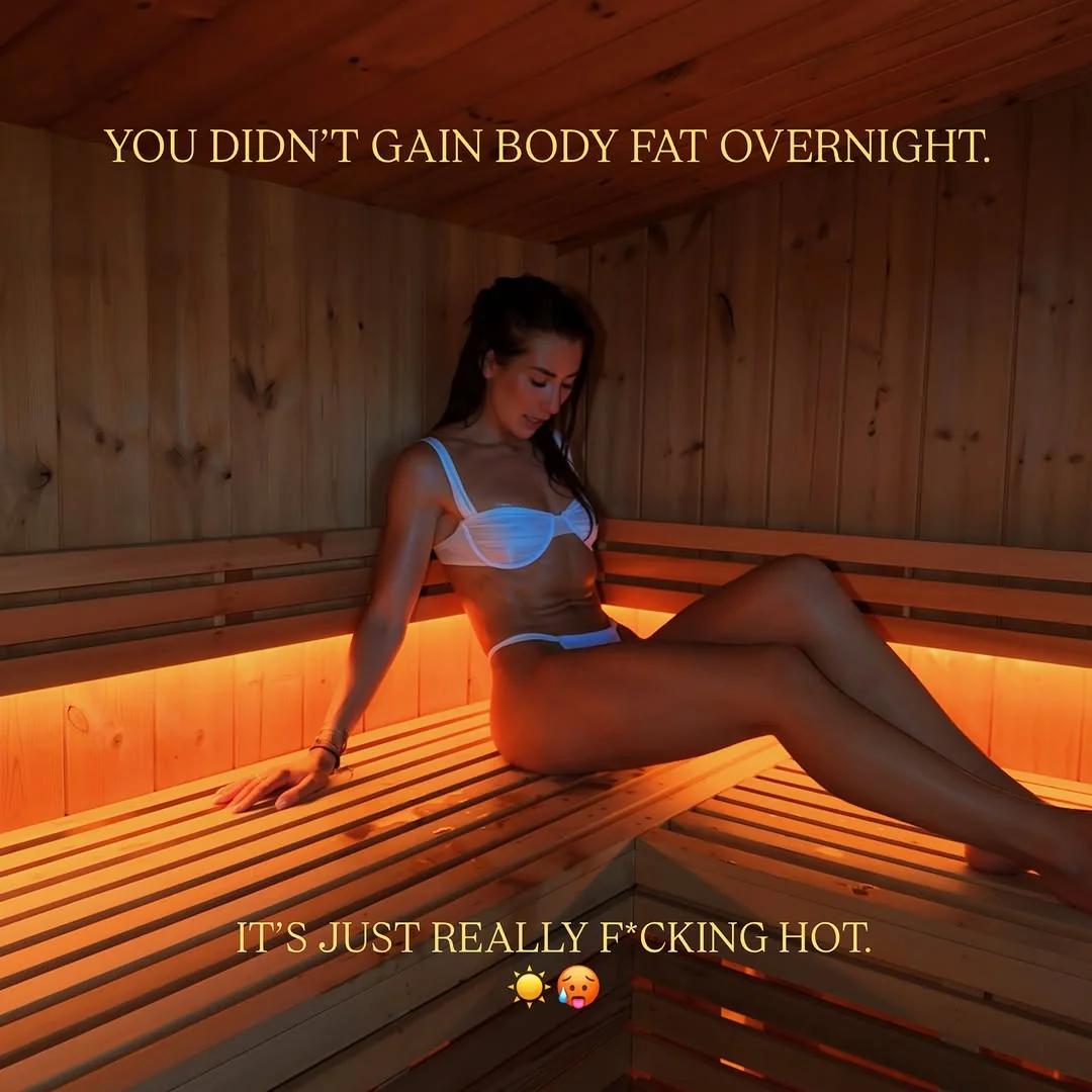 firbankfitness Instagram post about Understanding temporary summer bloating