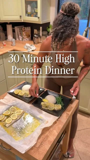 fitgurlmel Instagram post about High protein black cod recipe
