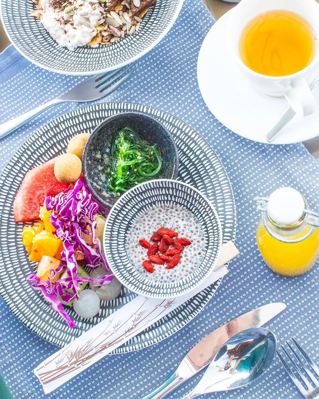 fitnessontoast Instagram post about Resort breakfast