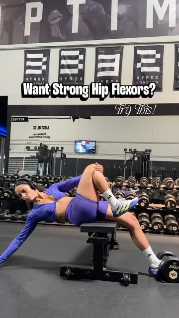 francheskafit Instagram post about Hip flexor exercise