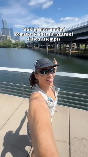 francheskafit Instagram post about Return to running