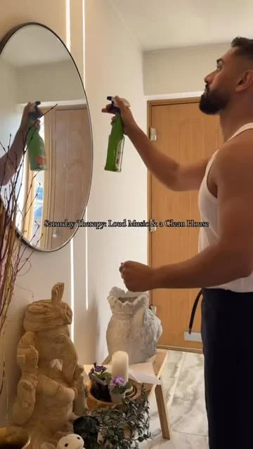 gauranp_coach Instagram post about Cleaning as self care